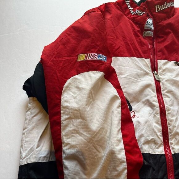 Vintage Men's  Chase Authentics Bud Racing Nascar Jacket Red/Blk/Wht Size XL - Picture 9 of 12